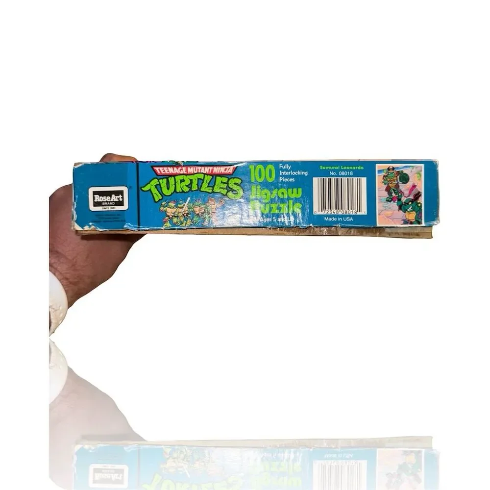 1991 TMNT Samurai Leonardo 100 Piece Jigsaw Puzzle by RoseArt: GUC